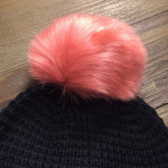 Anthropology/Norla Cuff Faux Fur Pom Pom Beanie - Picture 2 of 8